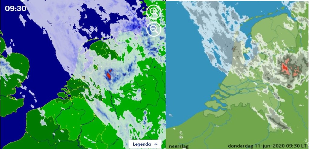 Weerwoord Verschillen Buienradar Knmi Radar Weergave