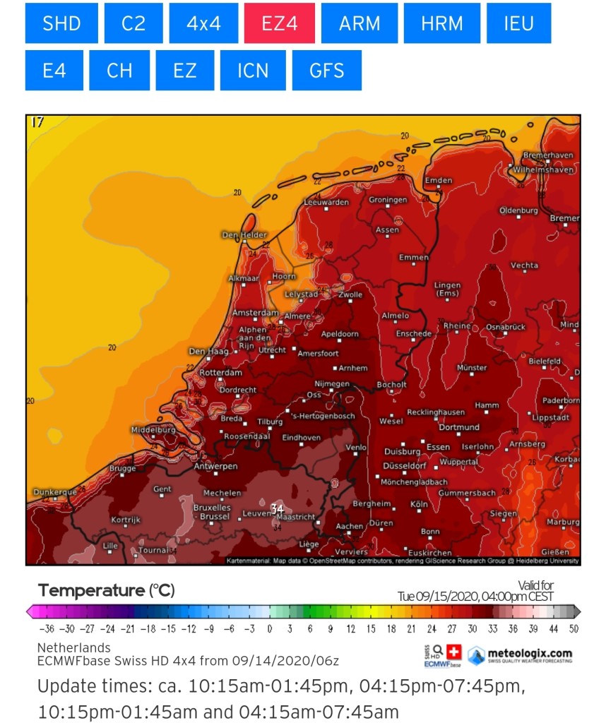 Weerwoord | Temperaturen Voor Morgen Volgens Verschillende Weermodellen